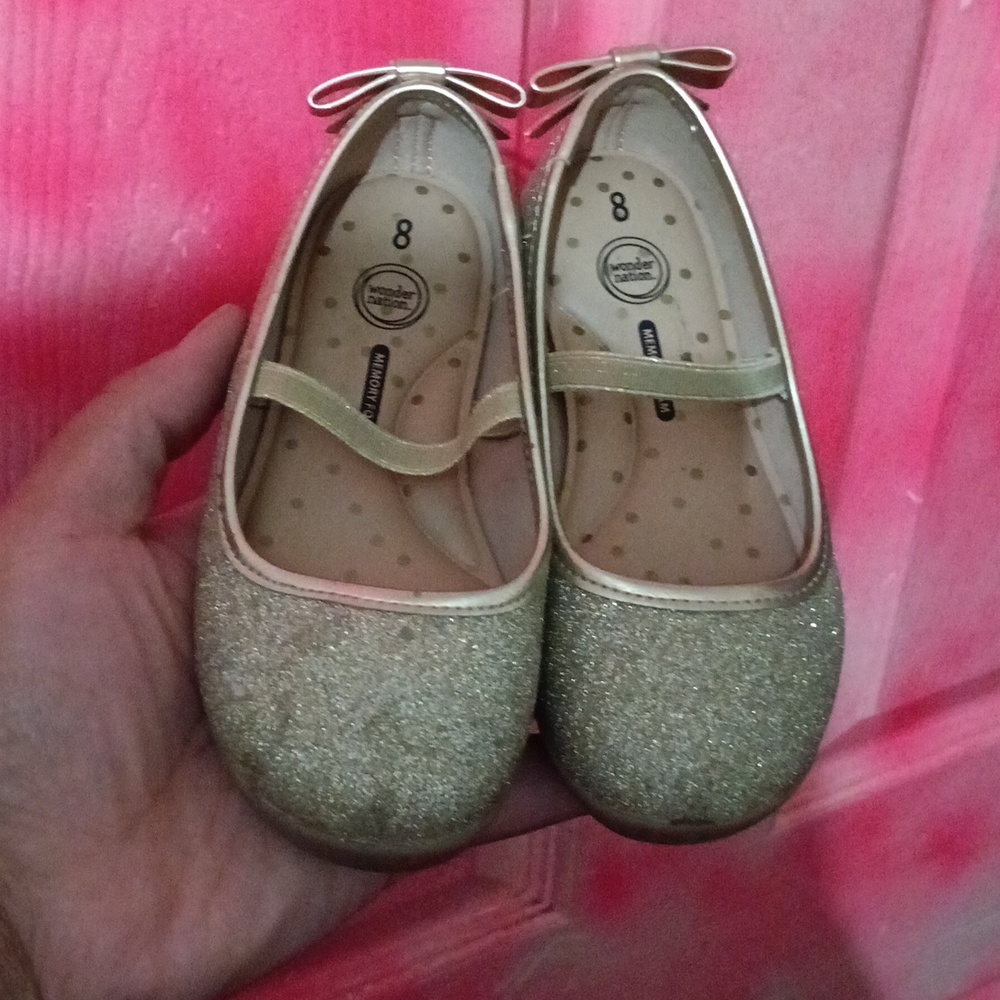 Toddler girl size 8 flats